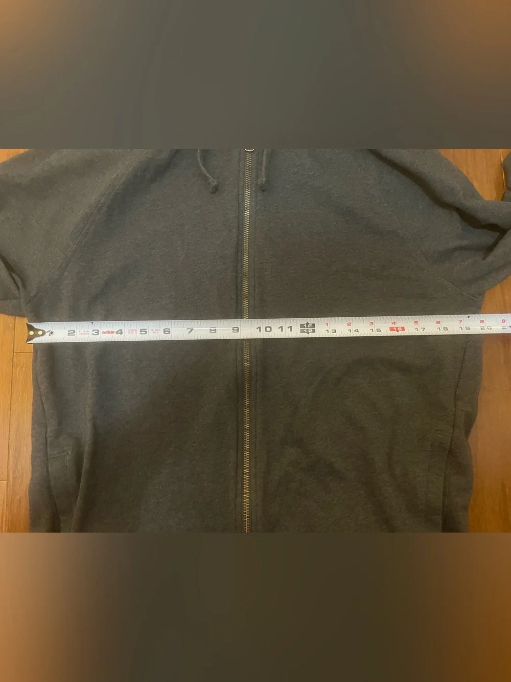 Pact Hoodie Full Zip Mens M Charcoal Gray Organic Cozy Soft